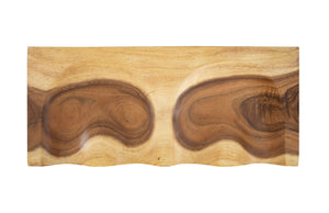 Phillips Collection Suar Double Bench - Exquisite Solid Wood Seating with Natural Edges, Modern Rustic Style & Eco-Friendly Design ID65088