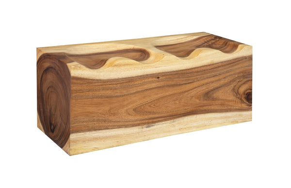 Phillips Collection Suar Double Bench - Exquisite Solid Wood Seating with Natural Edges, Modern Rustic Style & Eco-Friendly Design ID65088