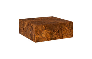 Phillips Collection Teak Slice Coffee Table - Handcrafted Reclaimed Wood with Modern Stainless Steel Base for Elegance Square ID65145