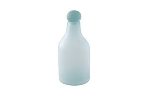 Phillips Collection Frosted Glass Bottle - Modern Turquoise Decorative Accent for Home Décor and Stylish Displays Medium ID66324
