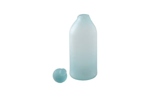 Phillips Collection Frosted Glass Bottle - Modern Turquoise Decorative Accent for Home Décor and Stylish Displays Small ID66325