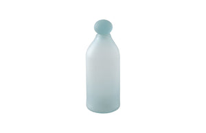 Phillips Collection Frosted Glass Bottle - Modern Turquoise Decorative Accent for Home Décor and Stylish Displays Small ID66325
