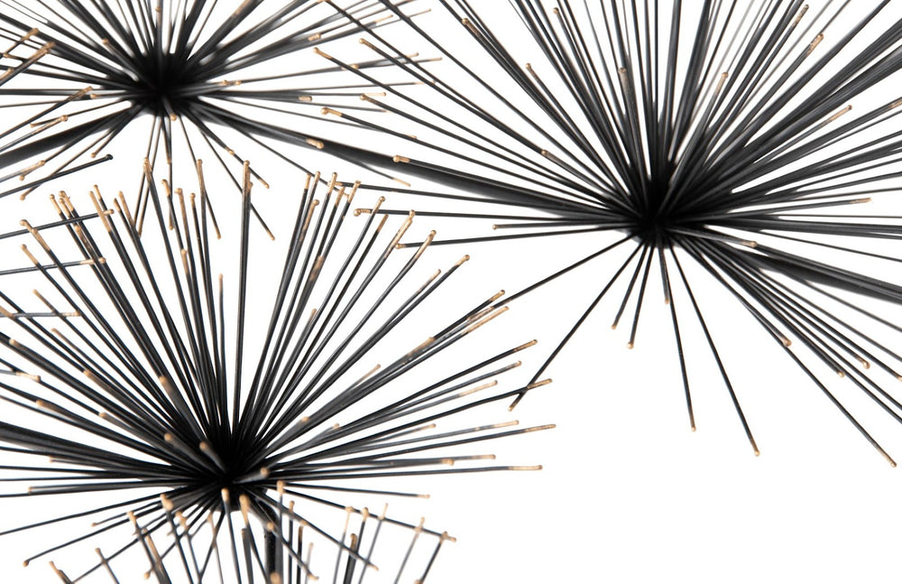 Phillips Collection Sea Root Metal Wall Sculpture - Modern Organic Art with Black & Gold Accent for Stylish Interiors ID66366