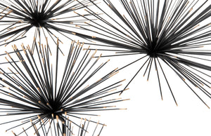 Phillips Collection Sea Root Metal Wall Sculpture - Modern Organic Art with Black & Gold Accent for Stylish Interiors ID66366