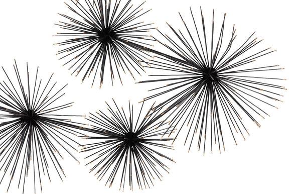 Phillips Collection Sea Root Metal Wall Sculpture - Modern Organic Art with Black & Gold Accent for Stylish Interiors ID66366