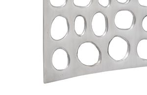 Phillips Collection Polka Dot Wall Tile - Sculptural Decorative Accent with Irregular Cutouts for Modern Interiors Silver ID66373