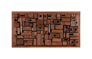 Phillips Collection Asken Large Wall Art - Handcrafted Reclaimed Wood Sculpture for Unique Home Decor and Style Wood, LG ID66473
