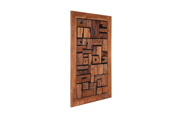 Phillips Collection Asken Large Wall Art - Handcrafted Reclaimed Wood Sculpture for Unique Home Decor and Style Wood, SM ID66838