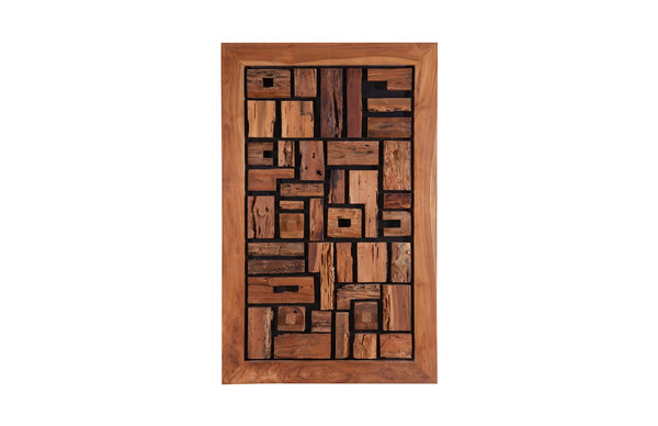 Phillips Collection Asken Large Wall Art - Handcrafted Reclaimed Wood Sculpture for Unique Home Decor and Style Wood, SM ID66838