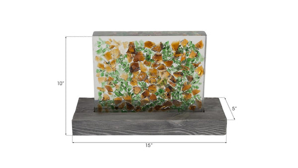 Phillips Collection Captured Obsidian Resin Table Lamp Volcanic Stone Organic Sculptural Modern Decor ID70190