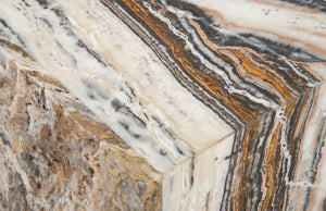 Phillips Collection Onyx Stool - Artisan-crafted Natural Accent For Extra Seating Or Elegant Side Table Decor Brown Stone Id74219