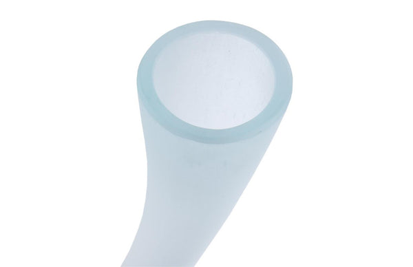 Phillips Collection Frosted Turquoise Hand Blown Glass Sculptural Corkscrew Vase for Mantel or Entryway ID74396