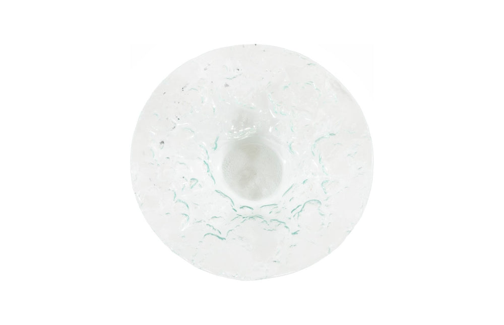 Phillips Collection Bubble Bowl - Artisanal Turquoise Glass Centerpiece with Unique Texture for Modern Home Decor SM ID74543