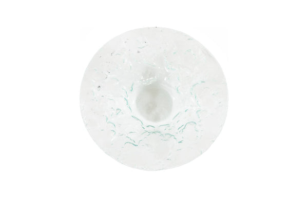 Phillips Collection Bubble Bowl - Artisanal Turquoise Glass Centerpiece with Unique Texture for Modern Home Decor SM ID74543