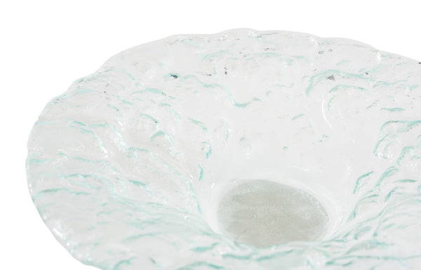 Phillips Collection Bubble Bowl - Artisanal Turquoise Glass Centerpiece with Unique Texture for Modern Home Decor SM ID74543