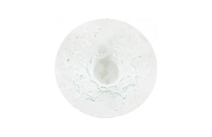 Phillips Collection Bubble Bowl Handcrafted Turquoise Glass with Organic Stone Pressed Texture for Table Decor ID74543