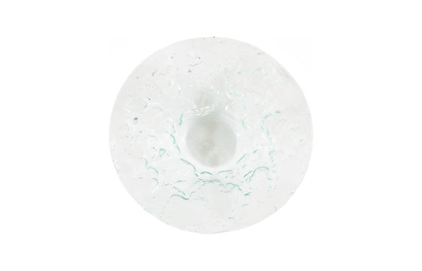 Phillips Collection Bubble Bowl Handcrafted Turquoise Glass with Organic Stone Pressed Texture for Table Decor ID74543