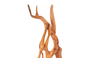 Phillips Collection Mahogany Wood Sculpture - Unique Handcrafted Tabletop Art for Modern & Rustic Décor, 15x14x36 in. ID75190