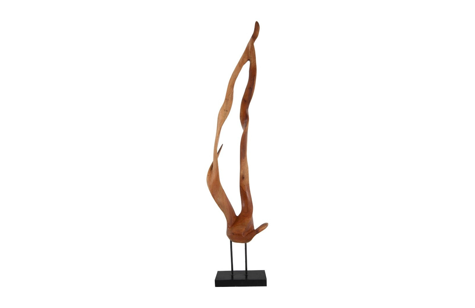 Phillips Collection Mahogany Wood Sculpture - Thumbnail 2