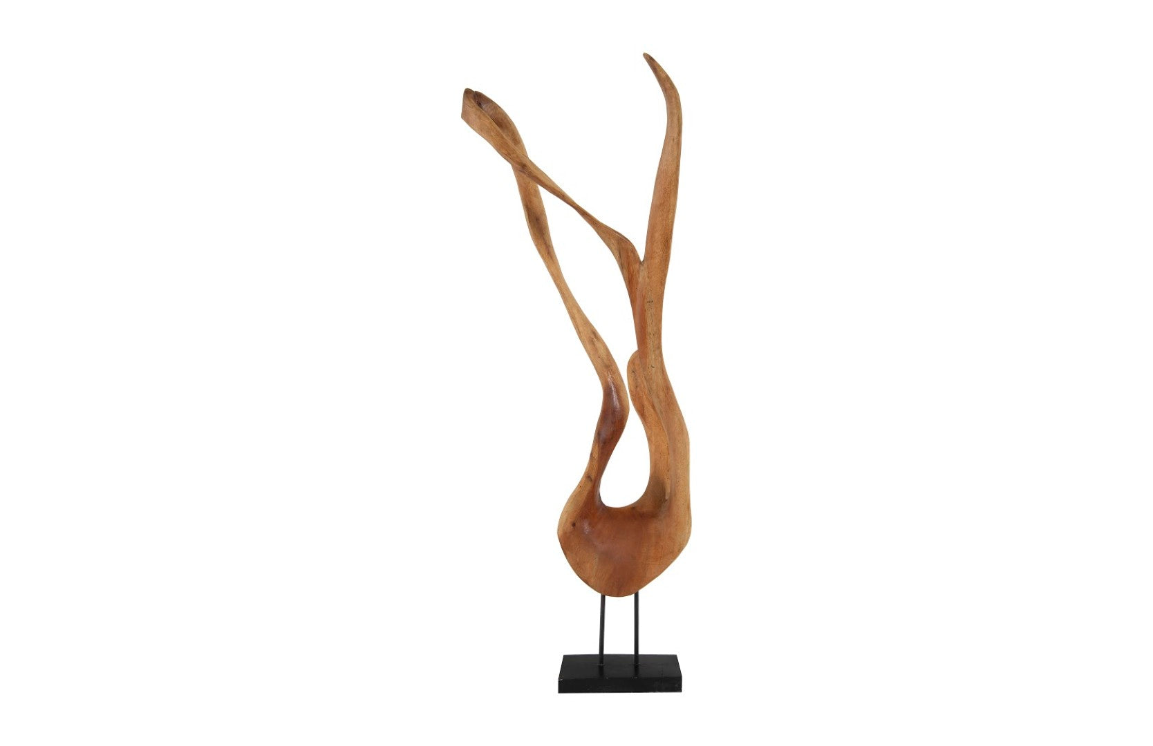 Phillips Collection Mahogany Wood Sculpture - Thumbnail 4