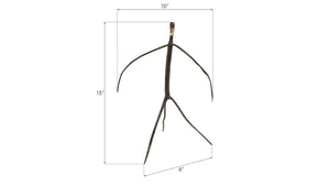 Phillips Collection Abstract Monkey Hand Painted Wood Sculpture Matte Black Accent for Shelves and Consoles ID76069