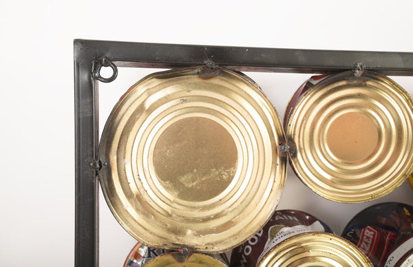 Phillips Collection Paint Can Wall Art - Handcrafted Metal Art Piece with Recycled Materials for Eco-Friendly Decor Square, Assorted Colors, SM ID78276