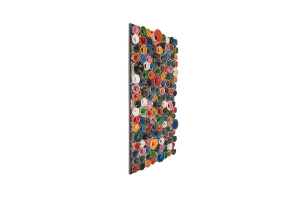 Phillips Collection Paint Can Wall Art - Handcrafted Metal Art Piece with Recycled Materials for Eco-Friendly Decor Rectangle, Assorted Colors ID78277