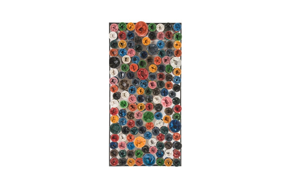 Phillips Collection Paint Can Wall Art - Handcrafted Metal Art Piece with Recycled Materials for Eco-Friendly Decor Rectangle, Assorted Colors ID78277