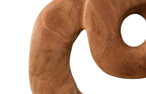 Phillips Collection Swirl Wall Tile - Modern Organic Decor with Playful Charm for Stunning Home Interiors and Galleries Teak Wood, Assorted ID78856