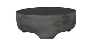 Phillips Collection Low Suar Wood Square Coffee Table Solid Hardwood Charcoal Finish for Modern Living ID82002