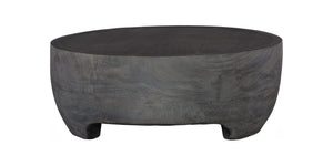 Phillips Collection Low Suar Wood Square Coffee Table Solid Hardwood Charcoal Finish for Modern Living ID82002