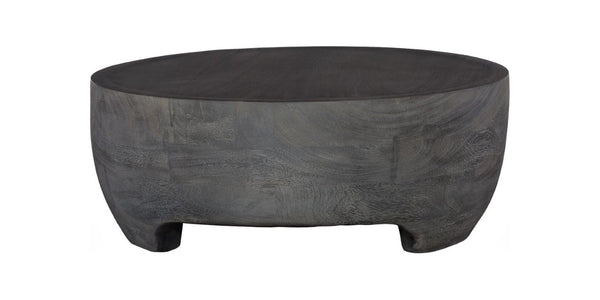 Phillips Collection Low Suar Wood Square Coffee Table Solid Hardwood Charcoal Finish for Modern Living ID82002
