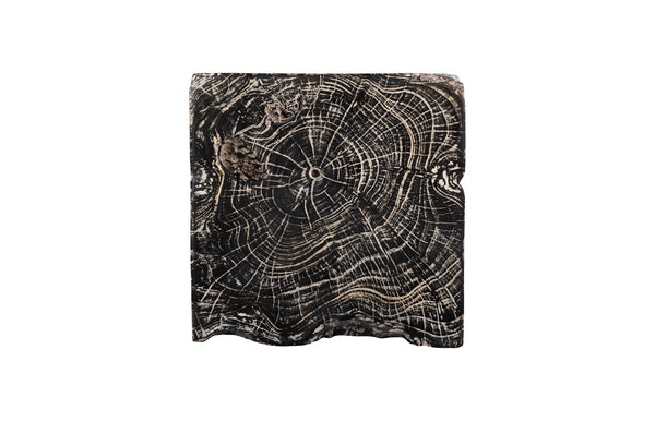 Phillips Collection Black Wash Stool - Handcrafted Solid Wood Accent Piece With Unique Artistic Finish For Any Space Black,Gray Wood Id85087