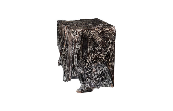 Phillips Collection Black Wash Stool - Handcrafted Solid Wood Accent Piece With Unique Artistic Finish For Any Space Black,Gray Wood Id85087