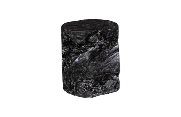 Phillips Collection Black Wash Stool - Handcrafted Solid Wood Accent Piece With Unique Artistic Finish For Any Space Black,Gray Wood Id85088