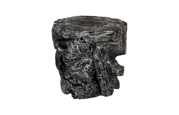 Phillips Collection Side Table Black Wash - Unique Round Solid Wood Accent Table for Modern & Farmhouse Interiors ID85090