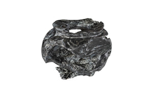 Phillips Collection Teak Planter - Handcrafted Solid Teak Root Wood with Organic Design for Modern Home Décor Accents Black Wash Finish ID85101
