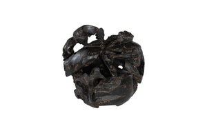 Phillips Collection Teak Planter - Handcrafted Solid Teak Root Wood with Organic Design for Modern Home Décor Accents Black, Brown ID85102