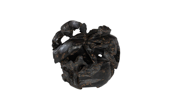 Phillips Collection Teak Planter - Handcrafted Solid Teak Root Wood with Organic Design for Modern Home Décor Accents Black, Brown ID85102