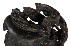 Phillips Collection Teak Planter - Handcrafted Solid Teak Root Wood with Organic Design for Modern Home Décor Accents Black, Brown ID85102