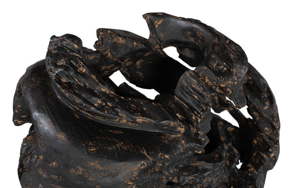 Phillips Collection Teak Planter - Handcrafted Solid Teak Root Wood with Organic Design for Modern Home Décor Accents Black, Brown ID85102