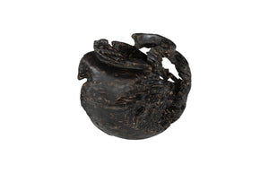Phillips Collection Teak Planter - Handcrafted Solid Teak Root Wood with Organic Design for Modern Home Décor Accents Black, Brown ID85102