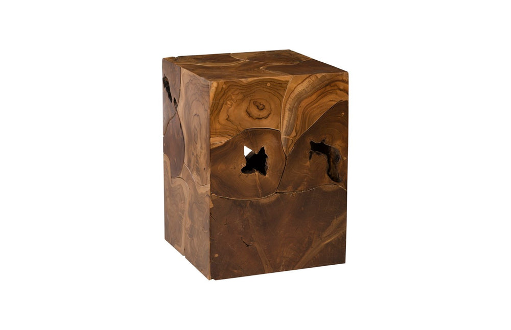 Phillips Collection Teak Slice Side Table – Artisan Crafted Reclaimed Wood Accent for Modern and Farmhouse Interiors ID86063
