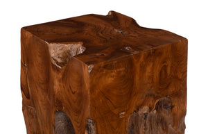 Phillips Collection Teak Root Side Table - Handcrafted Unique Accent Piece in Warm Brown for Modern & Farmhouse Decor ID86064
