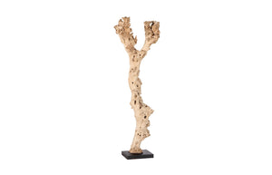Phillips Collection Wood Abstract Sculpture - 64-inch Tall Contemporary Art Piece For Unique Home Decor & Conversation Starter Brown,Black Wood ,Sonokeling Id87214