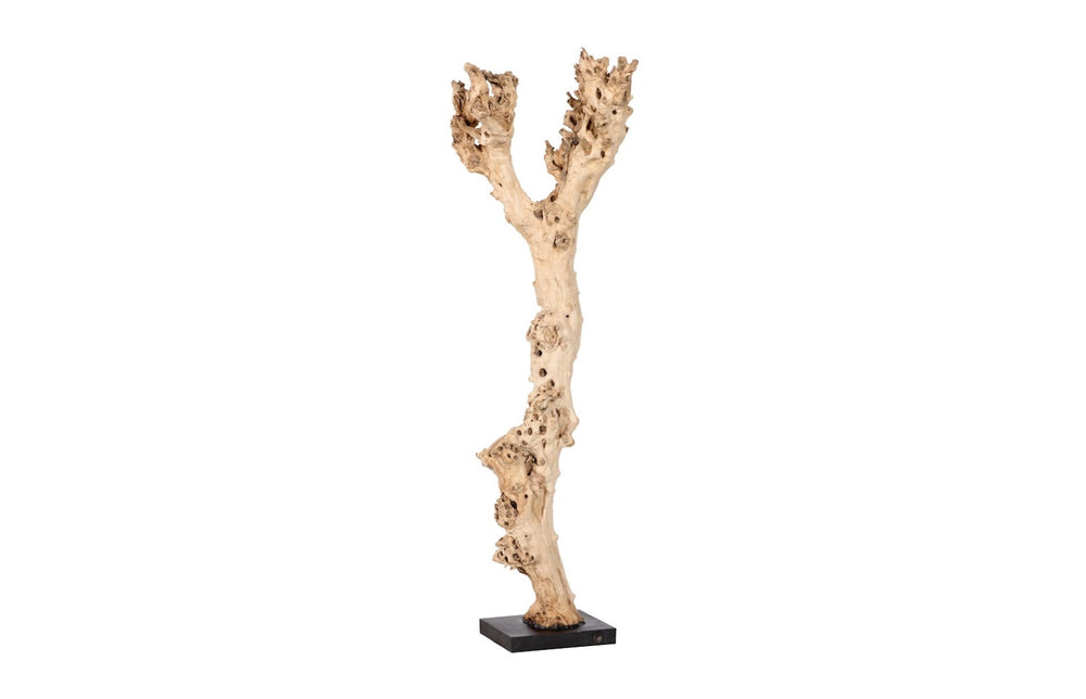 Phillips Collection Wood Abstract Sculpture - 64-inch Tall Contemporary Art Piece For Unique Home Decor & Conversation Starter Brown,Black Wood ,Sonokeling Id87214