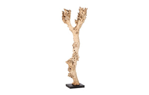 Phillips Collection Wood Abstract Sculpture - 64-inch Tall Contemporary Art Piece For Unique Home Decor & Conversation Starter Brown,Black Wood ,Sonokeling Id87214