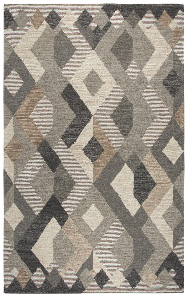 Rizzy Idyllic ID926A Hand Tufted Contemporary Wool Rug Natural/Brown 9' x 12'