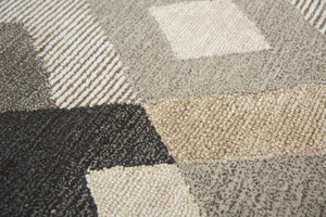 Rizzy Idyllic ID926A Hand Tufted Contemporary Wool Rug Natural/Brown 9' x 12'