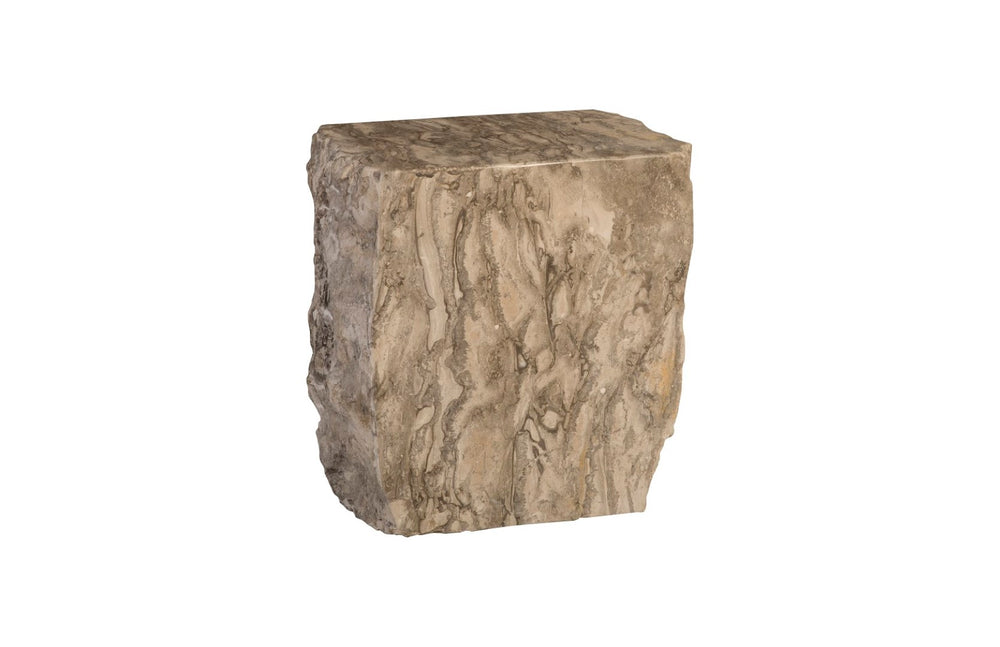 Phillips Collection Marble Stool, Gray – Elevate Your Decor With Timeless Elegance And Natural Beauty For Any Space Gray Marble Id94664